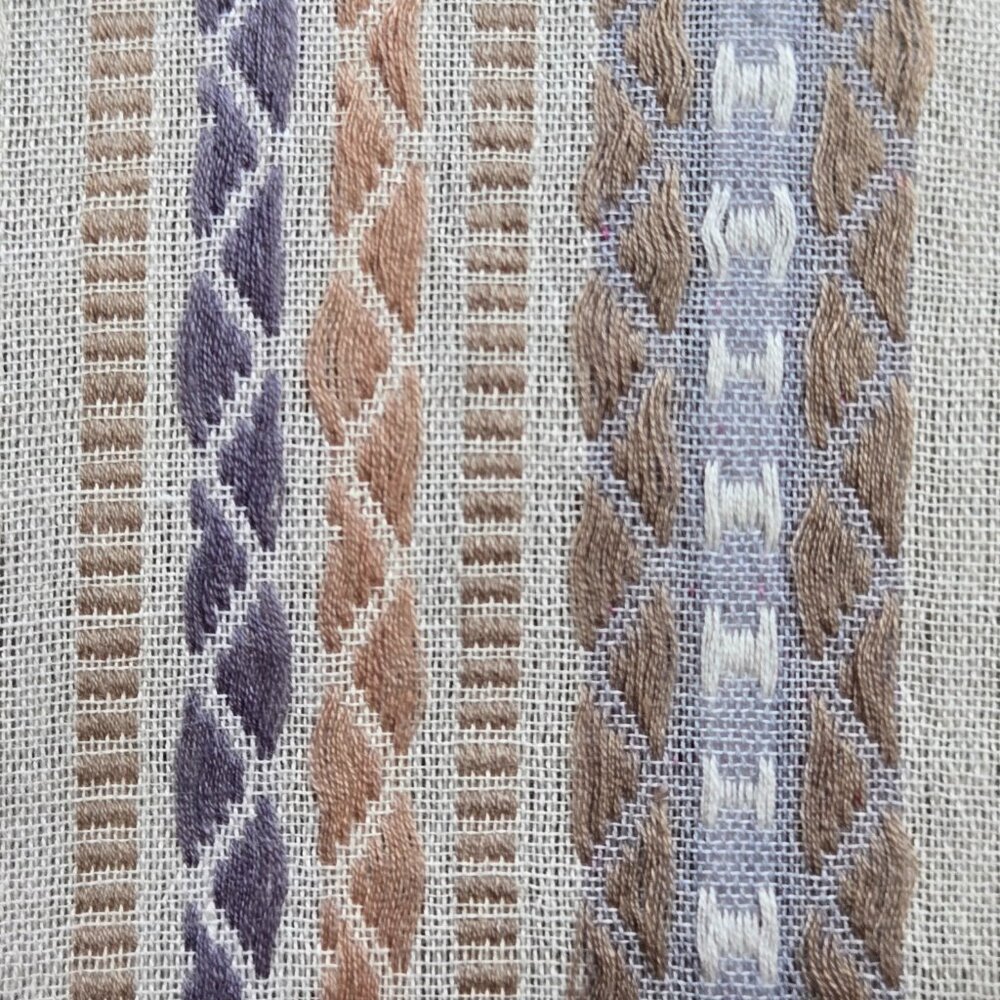 NWOT Petrusse Embroidered Lightweight Summer Scarf Cotton Paris - Picture 9 of 13